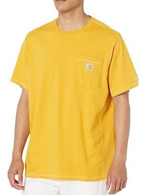 Carhartt Force Men's Relaxed Fit Midweight Short Sleeve Pocket T-Shirt Yellow Cu